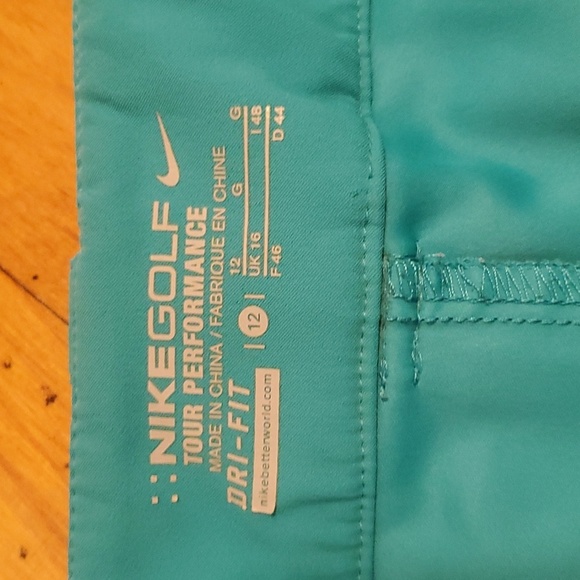Nike Golf Tour Performance skort. Blue (turquoise). Size 12. Dri-Fit. - Picture 4 of 11